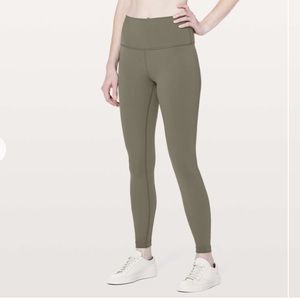 Lululemon Wunder Under Hi-Rise Tight Full-On Luxtreme 28” Dark Olive